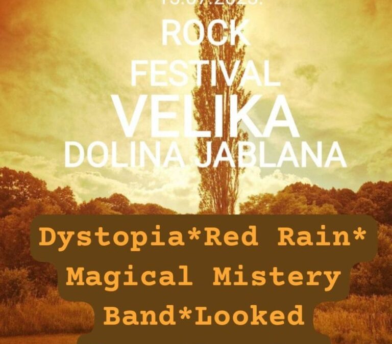 Rock koncert ove subote – Dolina jablana u Velikoj